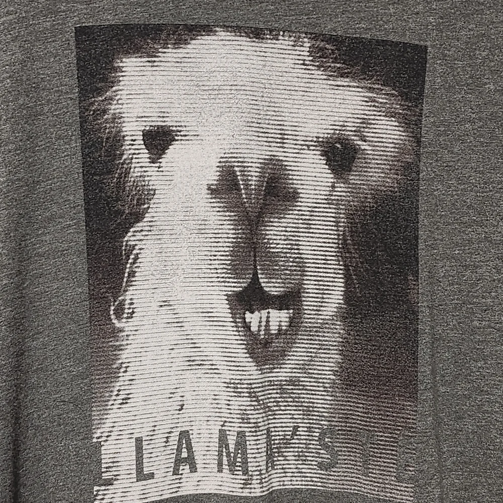 PRANA Graphic T-Shirt Men’s XXL Gray Llama Print Fair Trade Funny Casual - Picture 3 of 9